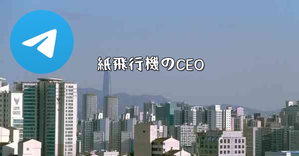 紙飛行機のCEO