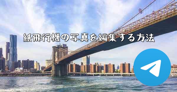 紙飛行機の写真を編集する方法