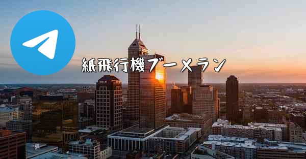 紙飛行機ブーメラン