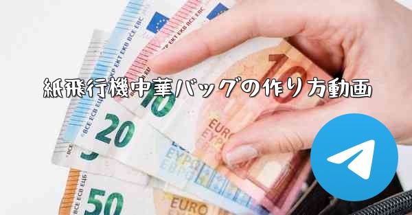 紙飛行機中華バッグの作り方動画