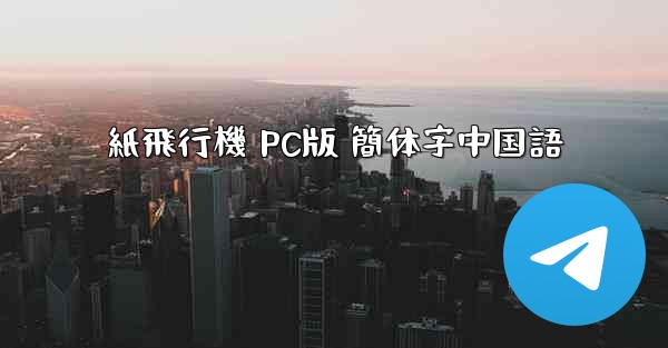 紙飛行機 PC版 簡体字中国語