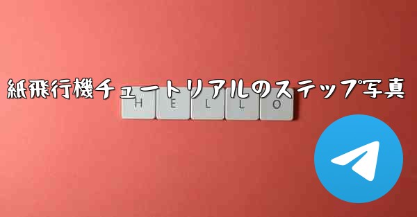 紙飛行機チュートリアルのステップ写真