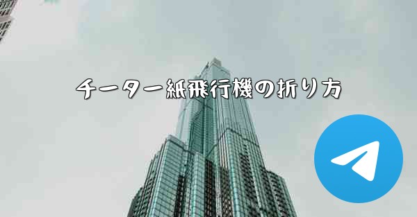 チーター紙飛行機の折り方