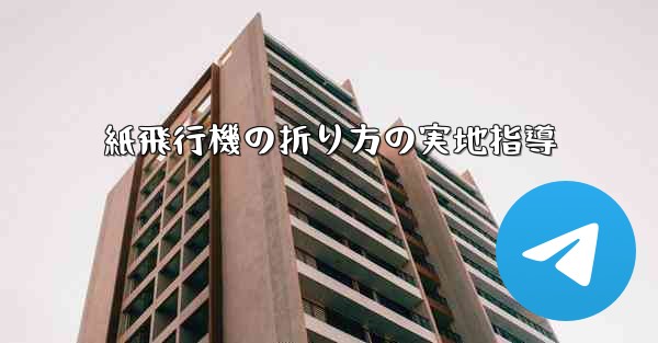 紙飛行機の折り方の実地指導