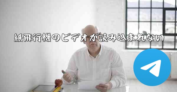 紙飛行機のビデオが読み込まれない