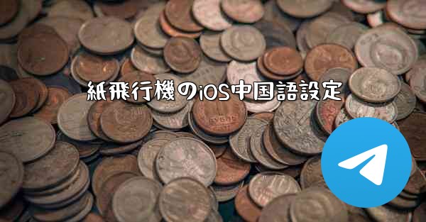 紙飛行機のiOS中国語設定