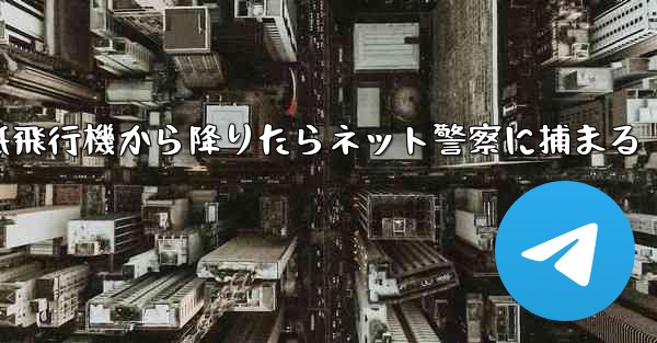 紙飛行機から降りたらネット警察に捕まる