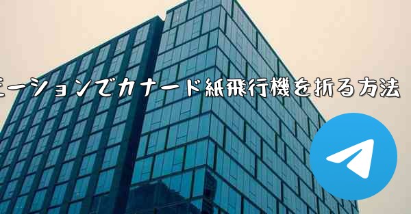 スローモーションでカナード紙飛行機を折る方法