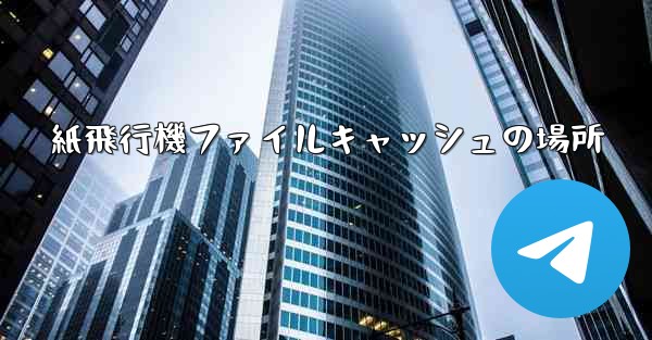 紙飛行機ファイルキャッシュの場所