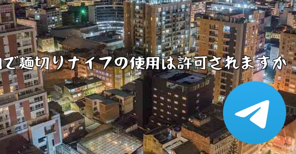飛行機内で麺切りナイフの使用は許可されますか