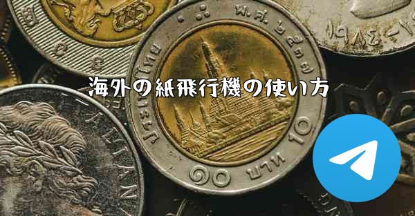 海外の紙飛行機の使い方