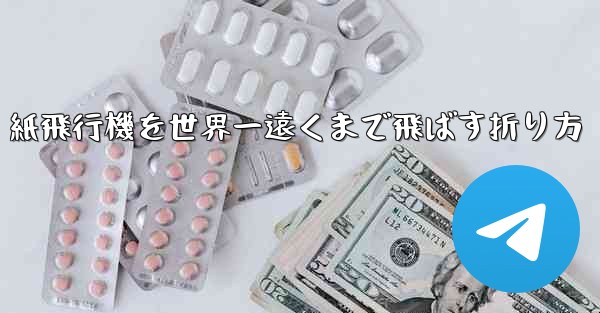 紙飛行機を世界一遠くまで飛ばす折り方