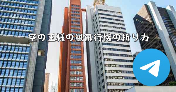 空の王様の紙飛行機の折り方