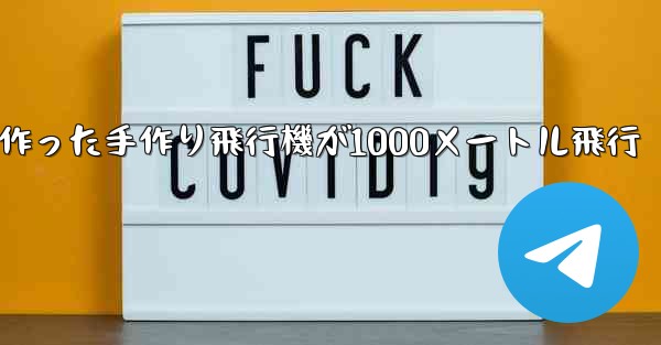 折り紙で作った手作り飛行機が1000メートル飛行