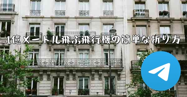 1億メートル飛ぶ飛行機の簡単な折り方