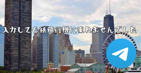 携帯電話の番号を入力しても紙飛行機に乗れませんでした