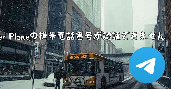 Paper Planeの携帯電話番号が認証できません