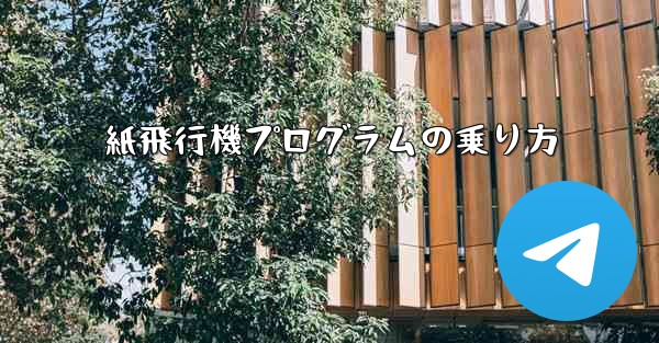 紙飛行機プログラムの乗り方