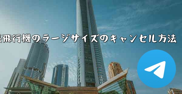 紙飛行機のラージサイズのキャンセル方法