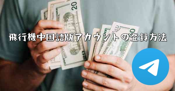 飛行機中国語版アカウントの登録方法