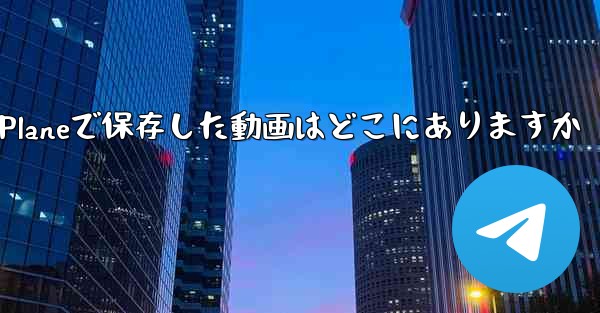 Paper Planeで保存した動画はどこにありますか