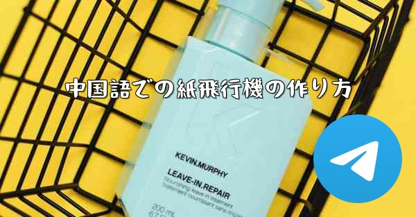 中国語での紙飛行機の作り方