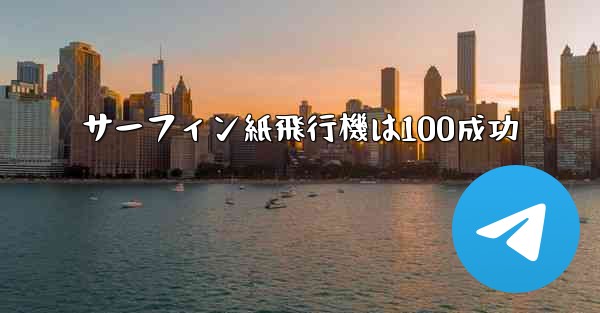 サーフィン紙飛行機は100成功
