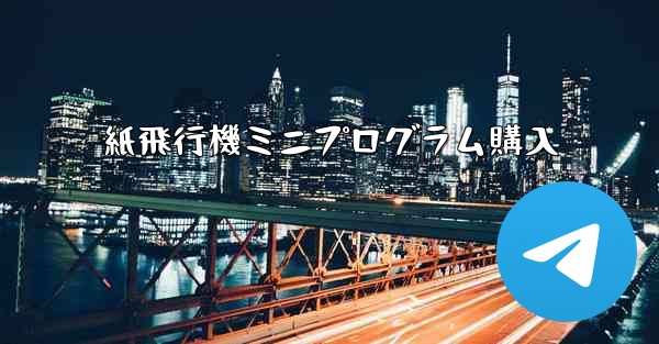 紙飛行機ミニプログラム購入