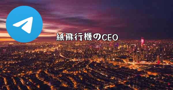 紙飛行機のCEO