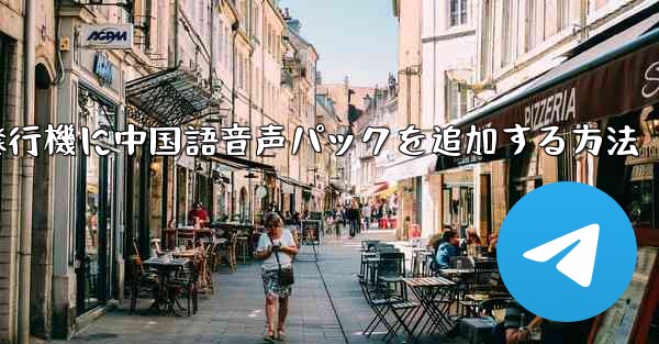 紙飛行機に中国語音声パックを追加する方法