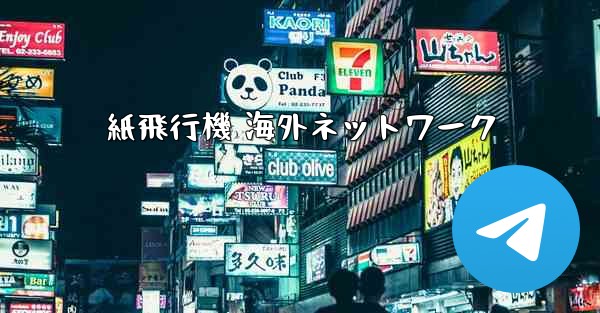 紙飛行機 海外ネットワーク