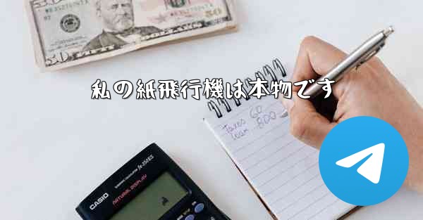 私の紙飛行機は本物です