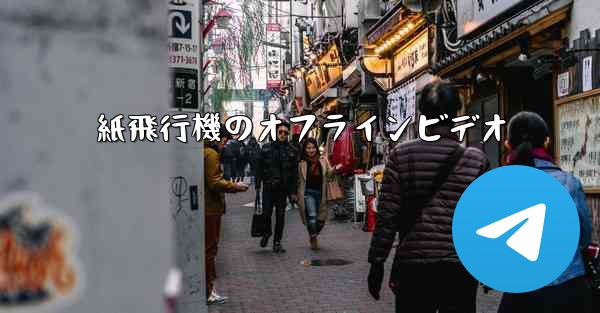 紙飛行機のオフラインビデオ