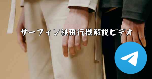 サーフィン紙飛行機解説ビデオ