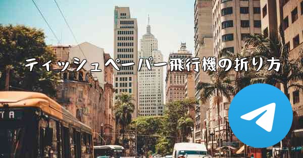ティッシュペーパー飛行機の折り方