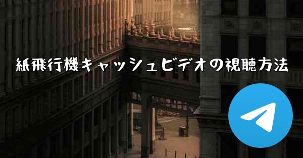 紙飛行機キャッシュビデオの視聴方法