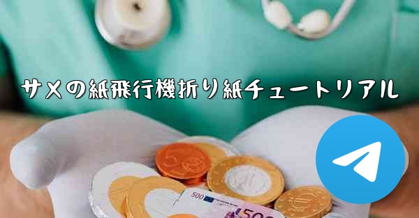 サメの紙飛行機折り紙チュートリアル