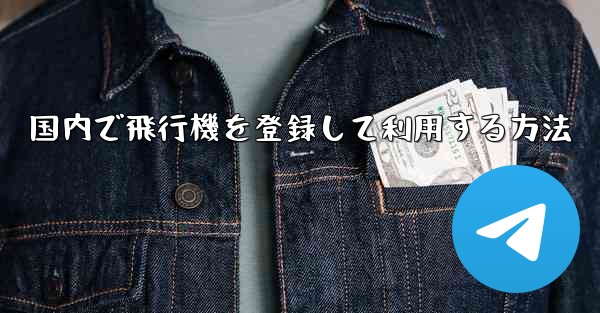 国内で飛行機を登録して利用する方法