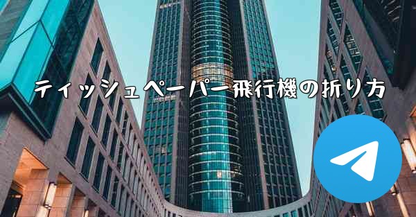 ティッシュペーパー飛行機の折り方