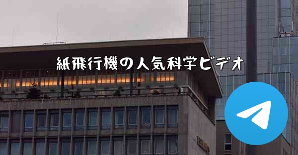 紙飛行機の人気科学ビデオ