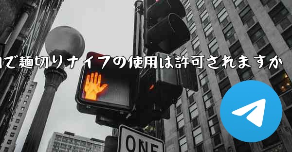 飛行機内で麺切りナイフの使用は許可されますか