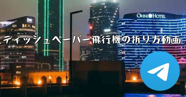 ナイフを使ったティッシュペーパー飛行機の折り方動画