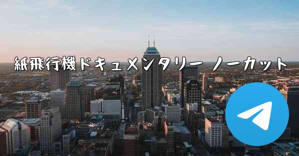 紙飛行機ドキュメンタリー ノーカット