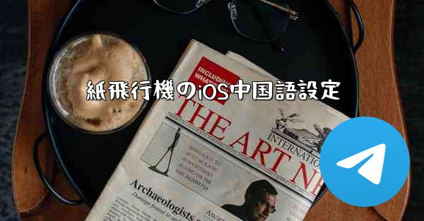 紙飛行機のiOS中国語設定