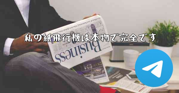 私の紙飛行機は本物で完全です