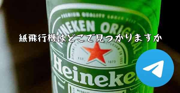 紙飛行機はどこで見つかりますか