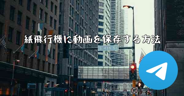 紙飛行機に動画を保存する方法