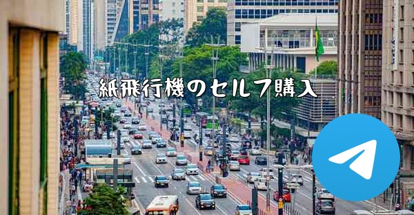 紙飛行機のセルフ購入