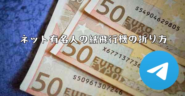 ネット有名人の紙飛行機の折り方