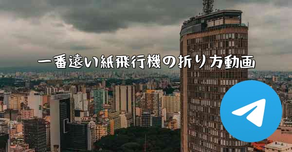 一番遠い紙飛行機の折り方動画